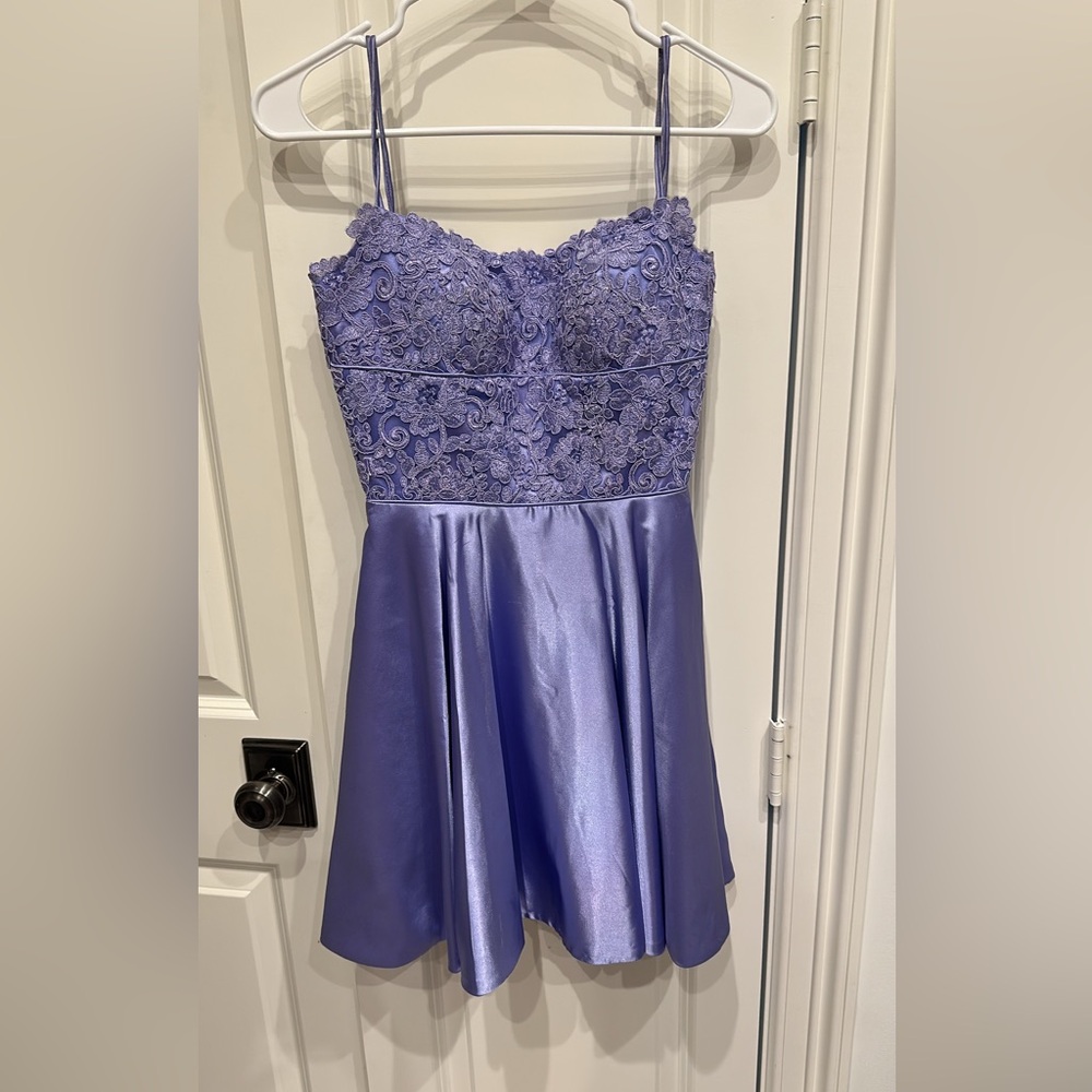 Sherri Hill Purple Babydoll Dress for Prom
